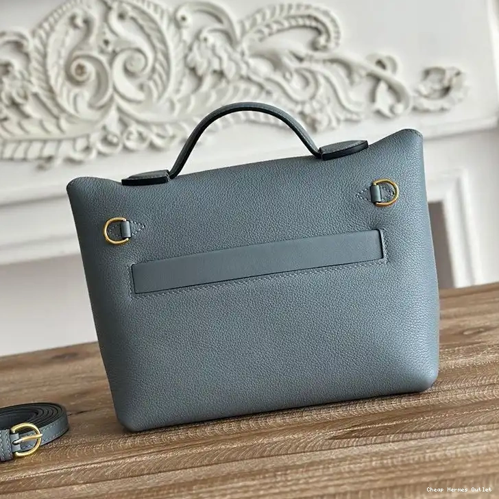 Cheap In Evercolor Hardware Leather Mini Swift 24 24 Sky Hermes Gold Bag Blue 0504